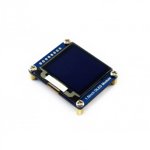 Module d'affichage OLED général de 1,5 pouces 128x128 Waveshare, interface SPI / I2C SW01021371-06