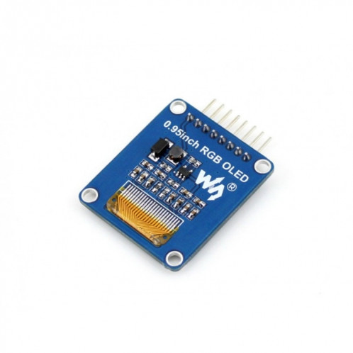 Waveshare 0,95 pouces RVB OLED (A), interface SPI, tête d'épingle horizontale incurvée SW05011274-06