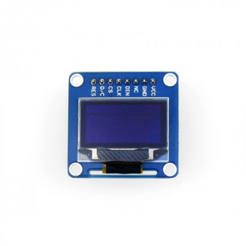 Waveshare 0,96 pouces 128 * 64 OLED (B), Interfaces SPI / I2C, tête d'épingle verticale droite SW8661649-06