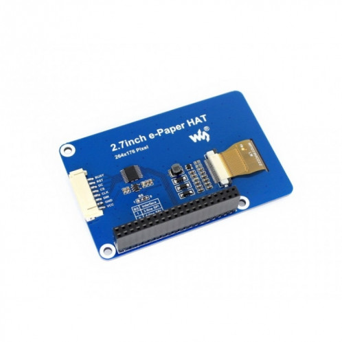 Waveshare 2,7 pouces 264x176E-Ink Display HAT pour Raspberry Pi, interface SPI SW34821810-06
