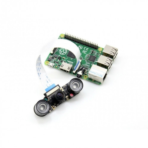 Module de caméra Waveshare RPi (H), objectif Fisheye, prend en charge la vision nocturne SW7391567-04