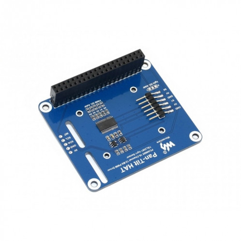 Waveshare 2-DOF Pan-Tilt HAT pour Raspberry Pi, détection d'intensité lumineuse, interface I2C SW96961604-07