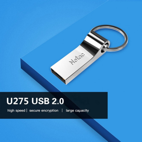 Disque U en alliage d'aluminium à cryptage sécurisé Netac U275 16 Go USB 2.0 SN43081929-09