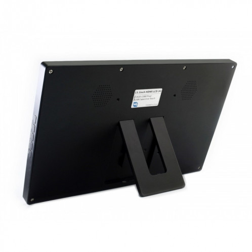 Waveshare 13,3 pouces IPS 1920x1080 écran tactile capacitif LCD avec couvercle en verre trempé, prend en charge plusieurs mini-PC, systèmes multiples SW99871625-09