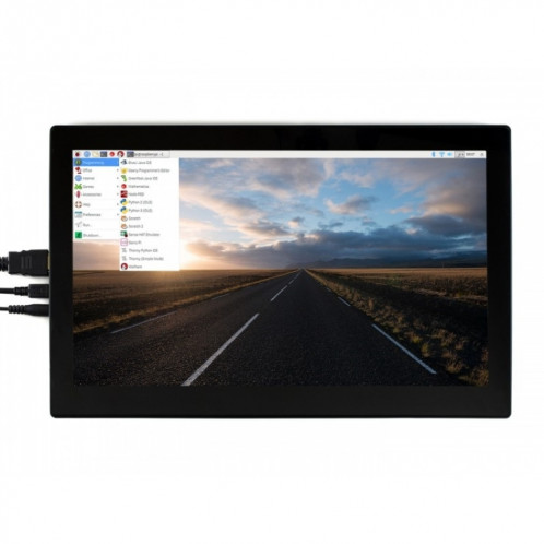 Waveshare 13,3 pouces IPS 1920x1080 écran tactile capacitif LCD avec couvercle en verre trempé, prend en charge plusieurs mini-PC, systèmes multiples SW99871625-09