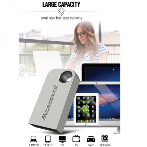 Microdonnées 4 Go USB 2.0 Mini disque U en métal SM78651073-012