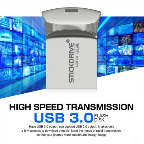 STICKDRIVE 32 Go USB 3.0 disque de métal créatif haute vitesse U SS8589867-010