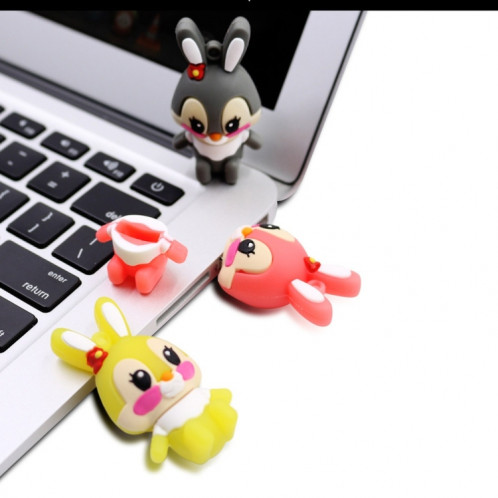 MicroDrive 8GB USB 2.0 Creative Cute Rabbit U Disk (Rose) SM607F787-011