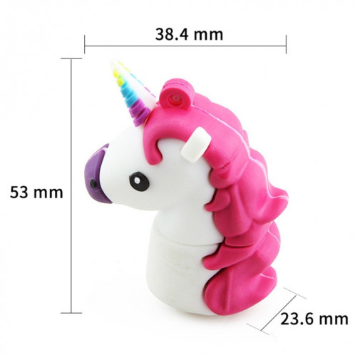 MicroDrive 8 Go USB 2.0 Creative Unicorn Shape U Disk (Noir) SM055B311-08