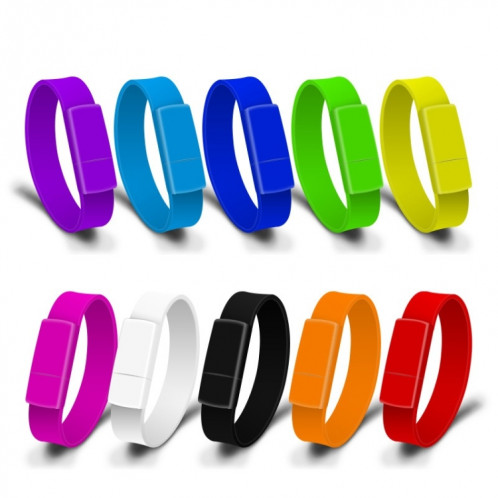 MicroDrive 4 Go USB 2.0 Fashion Bracelet Wristband U Disk (Bleu) SM102L134-010