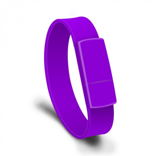 MicroDrive 4 Go USB 2.0 Fashion Bracelet Wristband U Disk (Violet) SM102P513-010