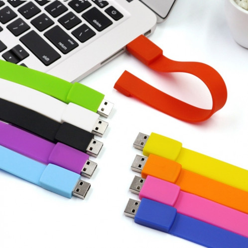 MicroDrive 128 Go USB 2.0 Fashion Bracelet Wristband U Disk (Jaune) SM762Y1220-011