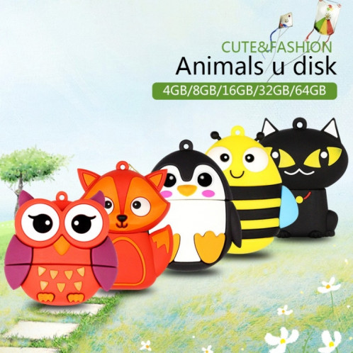MicroDrive 128 Go USB 2.0 Creative Cute Fox U Disk SM3229734-08