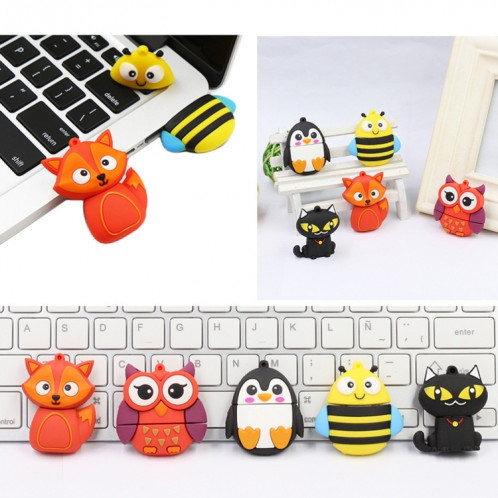 MicroDrive 128 Go USB 2.0 Creative Cute Fox U Disk SM3229734-08