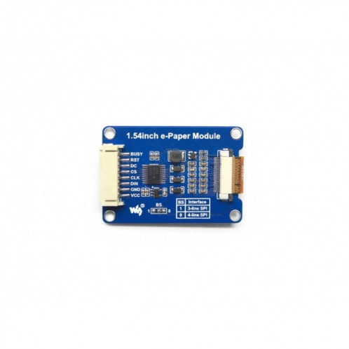 Module d'affichage E-Ink Waveshare 1,54 pouces 200x200 SW03701547-04