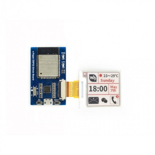 Waveshare Universal e-Paper Raw Panel Driver Board, ESP32 WiFi / Bluetooth Wireless SW9679544-07