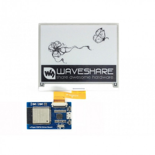 Waveshare Universal e-Paper Raw Panel Driver Board, ESP32 WiFi / Bluetooth Wireless SW9679544-07