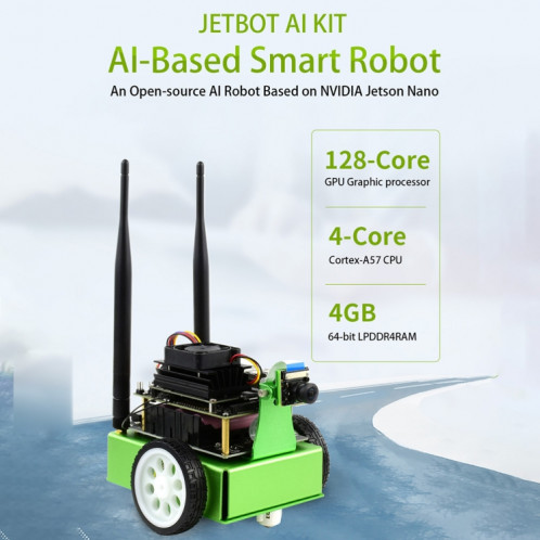 Accessoires du kit Waveshare JetBot AI, modules complémentaires pour Jetson Nano pour construire JetBot SH4094971-013