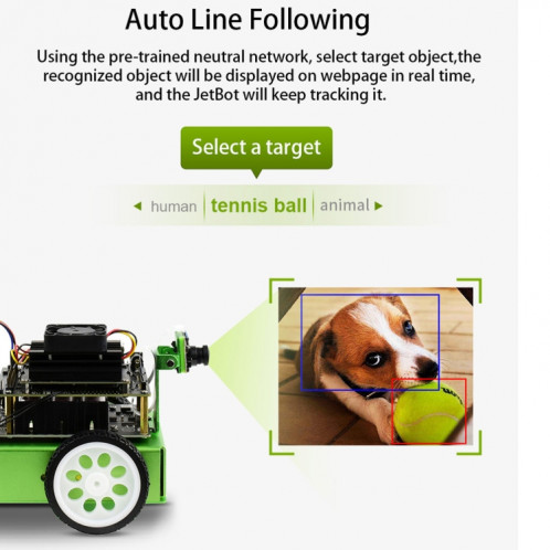 Accessoires du kit Waveshare JetBot AI, modules complémentaires pour Jetson Nano pour construire JetBot SH4094971-013