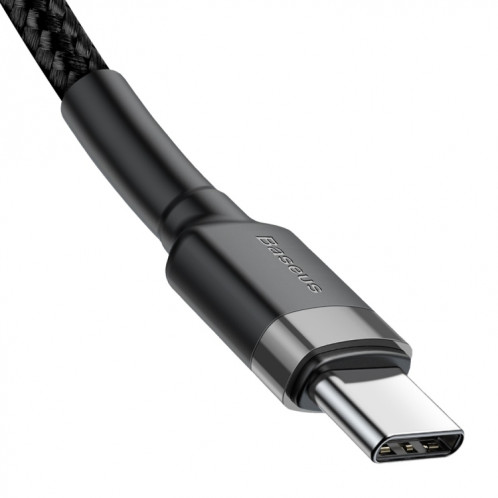 Câble de charge Flash USB-C / Type-C PD 2.0 60W Baseus CATKLF-GG1 Cafule Series, longueur du câble: 1 m SB13AA1234-010