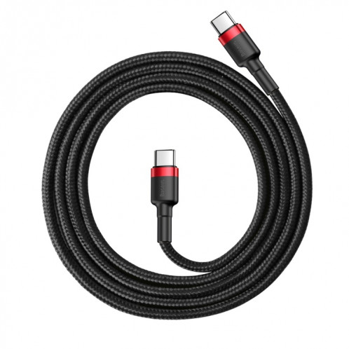 Câble de charge Flash USB-C / Type-C PD 2.0 60W Baseus CATKLF-G91 Cafule, longueur du câble: 1 m SB613B1963-010