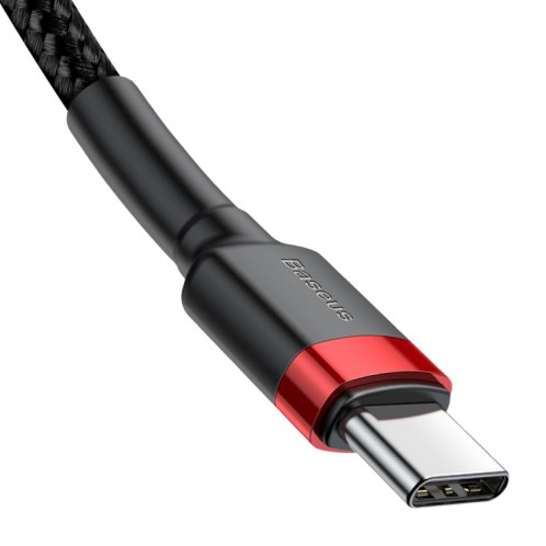 Câble de charge Flash USB-C / Type-C PD 2.0 60W Baseus CATKLF-H91 Cafule Series, longueur de câble: 2 m SB916B1081-010