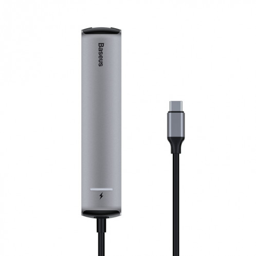 Station d'accueil Baseus CAHUB-J0G Mechanical Eye 6 en 1 HDMI / USB 3.0 x 3 / RJ45 / PD vers USB-C / Type-C SB2068916-013