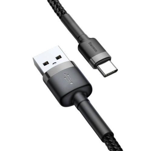 Baseus Type-C Cafule cable 2A, 3m, Gray/Black (CATKLF-UG1) DA338609-016