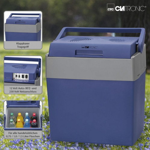 Clatronic KB 3714 N bleu-gris Glacière électrique 12&230 volt 771290-06