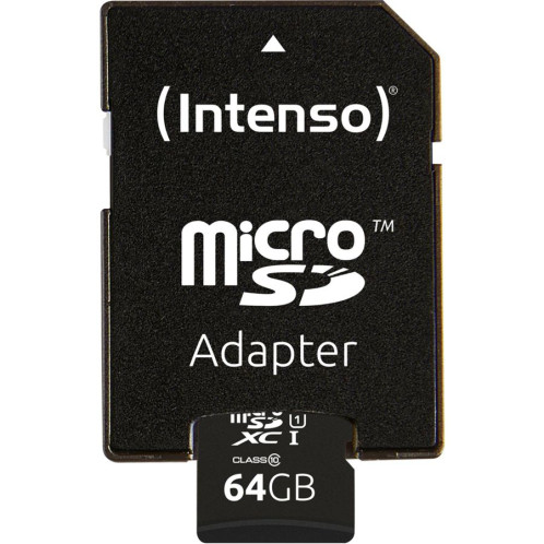 Intenso microSDXC Card 64GB C10 UHS-I Premium avec adapt. 115691-04