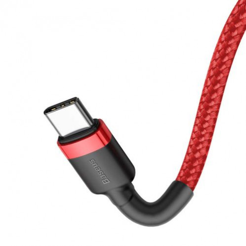 Baseus Type-C Type-C Cafule Cable PD 2.0, QC 3.0, 60W, 3A, 1m, Red (CATKLF-G09) DA212958-011