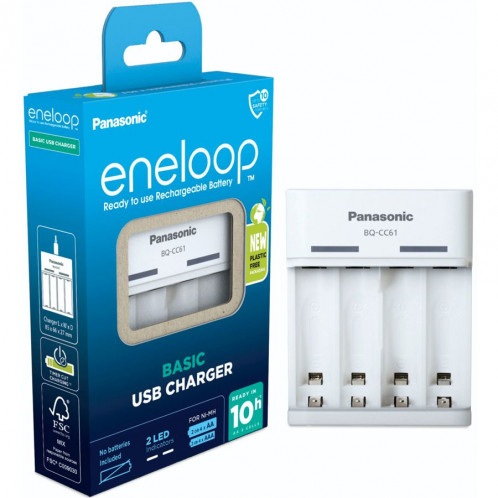 Panasonic Eneloop Basic Chargeur USB BQ-CC61 sans batteries 762764-04