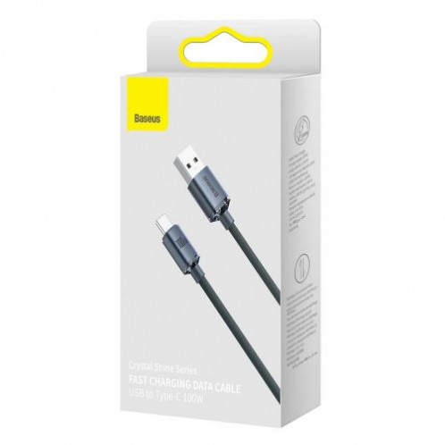 Baseus Type-C Crystal Shine series fast charging data cable 100W 2m Black (CAJY000501) DA360168-018