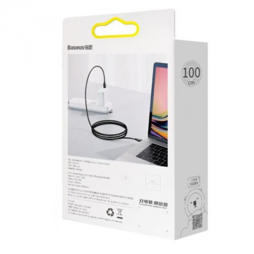Baseus Type-C Type-C Superior cable Quick Charge / Power Delivery / FCP 100W 5A 20V 1m, Black (CATYS-B01) DA308470-04