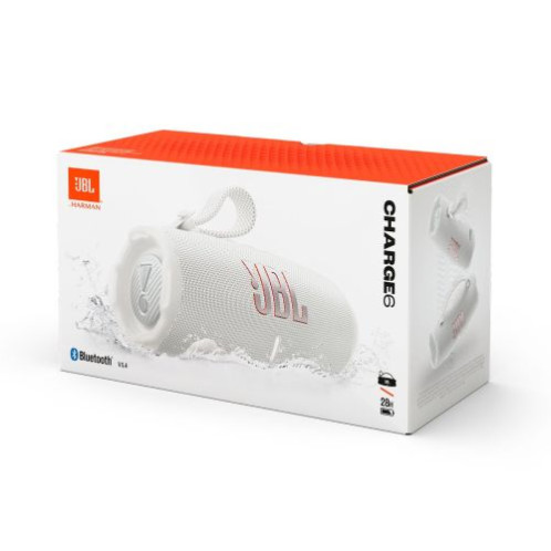 JBL Charge 6 Bluetooth Wireless Speaker White EU DB11400507-02