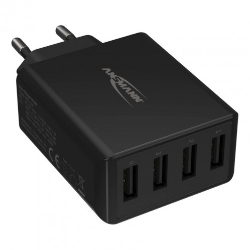 Ansmann Home Chargeur HC430 4xUSB 3000mA noir 644492-06