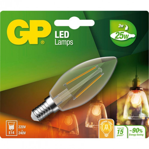 GP Lighting Bougie filament E14 2W (25W) 250 lm GP 078081 255348-02