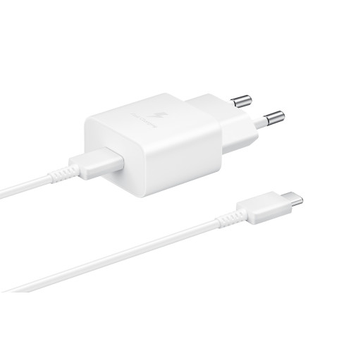 Samsung EP-T1510XWE Chargeur Secteur Complet Adaptateur 15W & Câble USB Type-C vers Type-C Blanc Emballage Original 709904-07