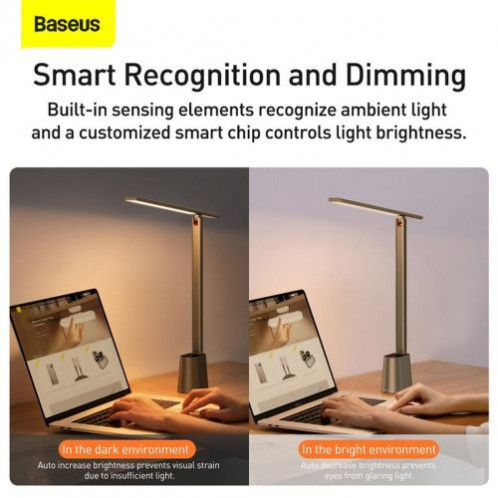 Baseus Home Smart Eye Series Charging Folding Reading Desk Lamp 2200 mAh (Smart Light) 5W Gray (DGZG-0G) DA2257498-018