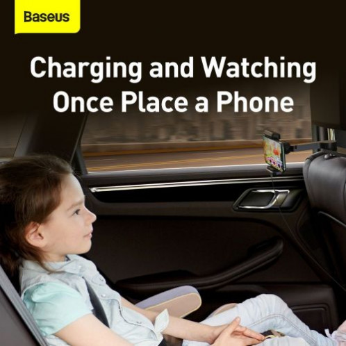 Baseus Car Mount Wireless Charger Energy Storage Backseat phone holder 15W Black (WXHZ-01) DA690844-018