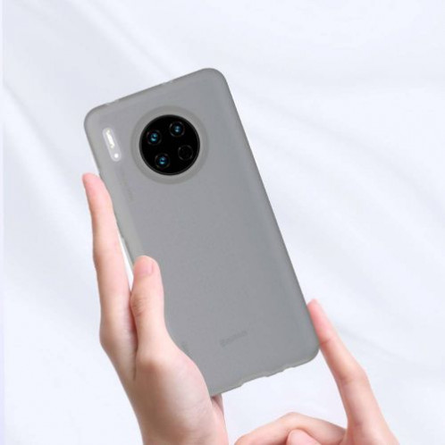 Baseus Huawei Mate 30 case Jelly Liquid Silica Gel Transparent Black (WIHWMATE30-GD01) DA020962-09