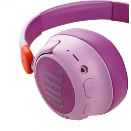 JBL JR460NC Bluetooth Wireless On-Ear Headphones for Kids with Noise Cancellation, Pink EU DB4100127-08
