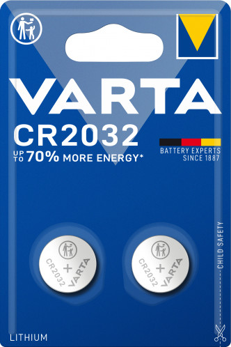 1x2 Varta electronic CR 2032 601104-02