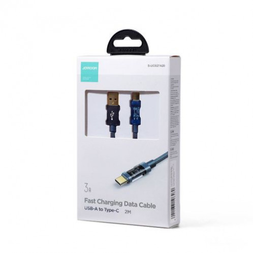 Joyroom USB Type-C Data Cable, 3A, 2m, Blue (S-UC027A20) DO279779-02