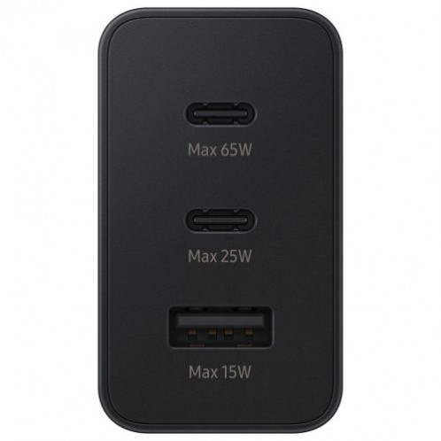 Samsung Travel Charger Quick Charger C+C+U, QC 3.0, PD 3.0, 65W, Black EU (EP-T6530NBEGEU) DA2490753-03