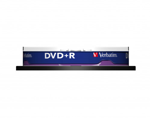 1x10 Verbatim DVD+R 4,7GB 16x Speed, boîtier argent mat 724491-03