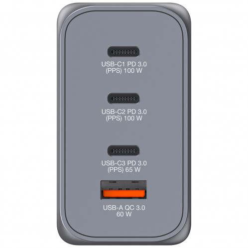 Verbatim GNC-200 GaN Charg. 200W 3xUSB-C PD, 1xUSB-A QC 3.0 32204 871810-010