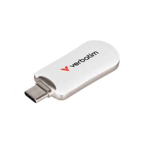 Verbatim Plectra blanc 256GB USB-C Flash Drive 30230 131639-04