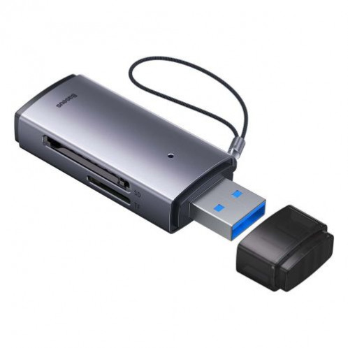 Baseus Card Reader Lite Series SD / TF to USB-A, Gray (WKQX060013) DA660409-011