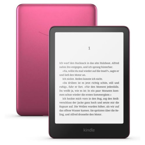 Amazon Kindle Paperwhite Signtaure Edition 2024, 7'' (12th Gen) e-Reader without Ads 32GB Metalic Raspberry EU DM12900355-01